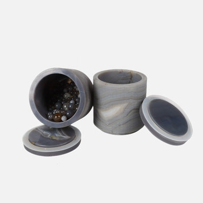 جودة  Hard 100ml - 5L Lab Ball Mill Jars Agate Grinding With Lid مصنع